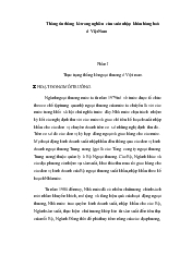 Thông tin thống kê trong nghiên cứu xuất nhập khẩu hàng hoá ở Việt Nam