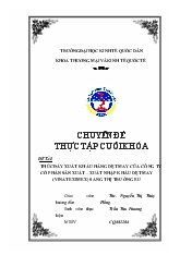 Thúc đẩy xuất khẩu hàng dệt may của công ty cổ phần sản xuất – xuất nhập khẩu dệt may (vinateximex) sang thị trường EU