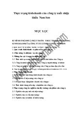 Thực trạng kinh doanh của công ty xuất nhập khẩu Nam Sơn