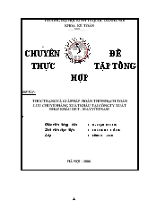 Thực trạng và giải pháp hoàn thiện hạch toán lưu chuyển hàng hoá xuất khẩu tại Công ty xuất nhập khẩu Dệt - May Việt Nam