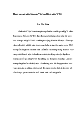 Thực trạng xuất nhập khẩu của Việt Nam khi gia nhập WTO