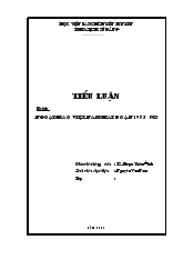 Đề tài Ngoại giao Việt nam giai doạn 1975 - 1985