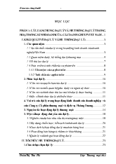 Chuyên đề Phát triển hệ thống đại lý trong hoạt động kinh doanh của công ty cổ phần thương mại và dịch vụ Hoàng Dương