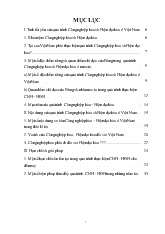 Đề tài Nội dung của quá trình công nghiệp hóa, hiện đại hóa ở Việt Nam: Hạn chế và giải pháp