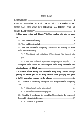 Đề tài Thúc đẩy xuất khẩu hàng nông sản của các địa phương và thành phố: Thực trạng và giải pháp