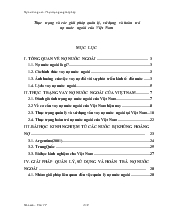 Đề tài Thực trạng và các giải pháp quản lý, sử dụng và hoàn trả nợ nước ngoài của Việt Nam