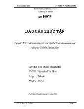 Đề tài Kế toán tiêu thụ và xác định kết quả tiêu thụ tại công ty TNHH Đoàn Ngô