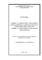 Khóa luận Nghiên cứu một số tiêu chí đánh giá đô thị sinh thái và khả năng áp dụng trong điều kiện Việt Nam nghiên cứu điển hình tại khu đô thị mới Linh Đàm