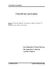 Chuyên đề Cải tiến tạo động lực cho người lao động tại công ty cổ phần phát triển nhân trí Việt Nam