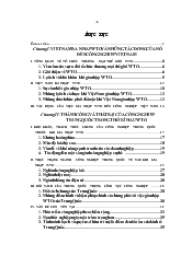 Chuyên đề Giải pháp phát triển công nghiệp Việt Nam trong thời kì sau gia nhập WTO - Bài học từ Trung Quốc