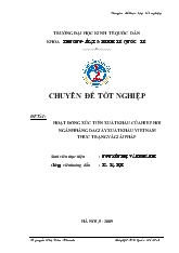 Chuyên đề Hoạt động xúc tiến xuất nhập khẩu của hiệp hội ngành hàng da giầy xuất khẩu Việt Nam: Thực trạng và giải pháp
