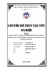 Chuyên đề Nâng cao sức cạnh tranh trong hoạt động thu hút vốn ngoại tệ của ngân hàng thương mại cổ phần ngoại thương Việt Nam