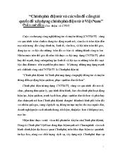 Đề tài Chính phủ điện tử và các vấn đề cần giải quyết để xây dựng chính phủ điện tử ở Việt Nam