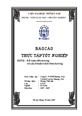 Đề tài Kế toán tiền lương và các khoản trích theo lương tại công ty TNHH thương mại và dịch vụ Sao Phương Bắc