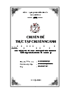 Chuyên đề Hoàn thiện kế toán tiền lương và các khoản trích theo lương tại xí nghiệp xây lắp công ty nước sạch Hà Nội