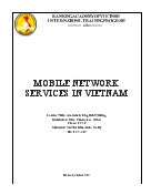 Luận văn Mobile network services in vietnam