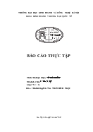 Báo cáo thực tập tại Công ty TNHH sơn T.C.O Hà Nội
