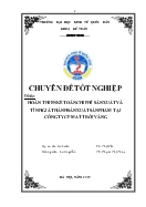 Chuyên đề Hoàn thiện kế toán chi phí sản xuất và tính giá thành sản xuất sản phẩm tại công ty cổ phần Mặt Trời Vàng