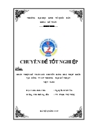 Chuyên đề Hoàn thiện kế toán lưu chuyển hàng hóa nhập khẩu tại công ty cổ phần thương mại kỹ thuật Việt Nam