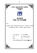 Chuyên đề Tổ chức hạch toán chi phí sản xuất và tính giá thành sản phẩm tại Công ty Cơ khí - Điện Thủy Lợi