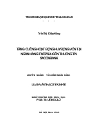 Luận văn Tăng cường hoạt động huy động vốn tại Ngân hàng thương mại cổ phần Sài Gòn Thương Tín
