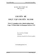 Chuyên đề Kế toán nghiệp vụ bán và thanh toán hàng bán tại Công ty TNHH một thành viên Thương mại Dịch vụ và Xuất nhập khẩu