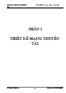 Đề tài Thiết kế mạng truyền tải và phân phối