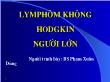 Đề tài Lymphôm không hodgkin người lớn