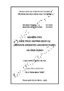 Nghiên cứu kiến trúc hướng dịch vụ (service-Oriented architecture) và ứng dụng