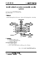 Thiết kế Đồ án môn học điều khiển logic