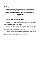 Đề tài Mở rộng hoạt động cho vay tiêu dùng tại sở giao dịch ngân hàng ngoại thương Việt Nam