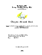 Đề tài Hoàn thiện kế toán nguyên Vật liệu (để sản xuất một sản phẩm chủ yếu) tại công Ty CP Cơ khí Đúc cửu long