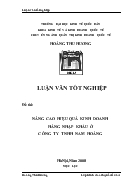 Đề tài Nâng cao hiệu quả kinh doanh hàng nhập khẩu ở công ty TNHH Nam Hoàng