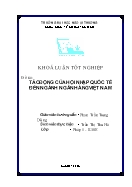 Đề tài Tác động hội nhập quốc tế đến ngành ngân hàng Việt Nam