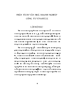 Đề tài Phân tích văn hoá doanh nghiệp công ty Vinamilk
