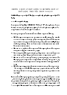 Đề tài Quản lý chất lượng, hệ thống quản lý chất lượng theo tiêu chuẩn 9001 : 2000