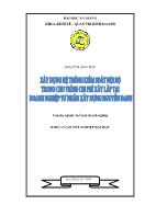 Đề tài Xây dựng hệ thống kiểm soát nội bộ trong chu trình chi phí xây lắp tại doanh nghiệp tư nhân xây dựng Nguyễn Danh