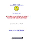 Kế toán huy động vốn tổ chức kinh tế cá nhân trong nước tại ngân hàng thương mại cổ phần Sài gòn – Chi nhánh An Giang