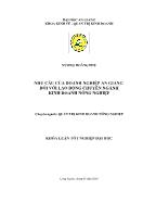 Khóa luận Nhu cầu của doanh nghiệp an giang đối với lao động chuyên ngành kinh doanh nông nghiệp