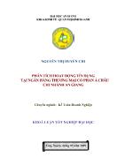 Khóa luận Phân tích hoạt động tín dụng tại ngân hàng thương mại cổ phần Á châu chi nhánh An Giang