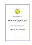 Khóa luận Xây dựng hệ thống kế toán tại cơ sở Hưng Quang