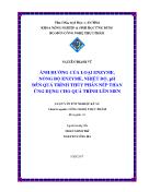 Luận văn Ảnh hưởng của loại enzyme, nồng độ enzyme, nhiệt độ, ph đến quá trình thủy phân nếp than ứng dụng cho quá trình lên men