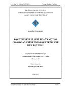 Luận văn Đặc tính sinh lí, sinh hóa và một số công đoạn chính trong qui trình chế biến bột nhàu