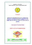 Luận văn Kế toán chi phí sản xuất và tính giá thành sản phẩm tại xí nghiệp tư vấn thiết kế xây dựng công ty xây lắp An Giang