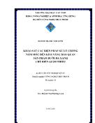 Luận văn Khảo sát các biện pháp xử lý chống nấm mốc ðến khả năng bảo quản sản phẩm bưởi da xanh chế biến giảm thiểu