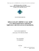 Luận văn Khảo sát quy trình và xác định các điểm kiểm soát giới hạn trên dây chuyền sản suất bánh pía