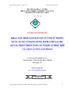 Luận văn Khảo sát thời gian bảo quản tôm sú trong nước đá xử lý bằng dung dịch acid lactic đến sự phát triển tổng số vi khuẩn hiếu khí và chất lượng sản phẩm