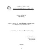 Luận văn Nâng cao chất lượng và thời gian bảo quản sản phẩm nước bưởi đóng chai