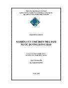 Luận văn Nghiên cứu chế biến nha đam nước đường đóng hộp