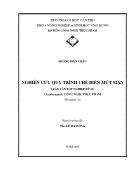 Luận văn Nghiên cứu quy trình chế biến mứt mận